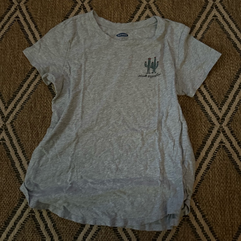 Grey Stick Together Cactus Old Navy Short Sleeve Tee